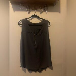 Dark Grey Sleeveless Tunic in excellent condition